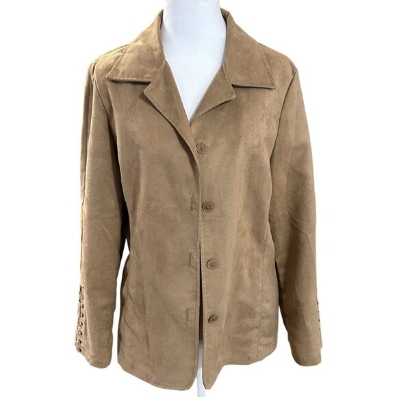 TCM Faux Suede‎ Woman’s Blazer Sz 8 (EU 40) - Picture 1 of 5